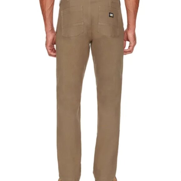 Caterpillar Utility Work Pants Mens 38 x 30 Brown Flex Waistband Cell Pocket - Picture 5 of 16